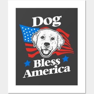 Dog Bless America Posters and Art